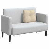 Cuscino per Schiena Crema 45 x 24 x 50 cm Tessuto