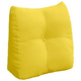 Cuscino per Schiena Giallo Chiaro 45 x 24 x 50 cm Tessuto