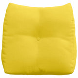 Cuscino per Schiena Giallo Chiaro 45 x 24 x 50 cm Tessuto