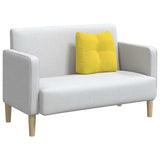 Cuscino per Schiena Giallo Chiaro 45 x 24 x 50 cm Tessuto