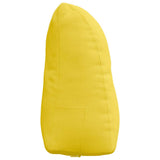 Cuscino per Schiena Giallo Chiaro 45 x 24 x 50 cm Tessuto