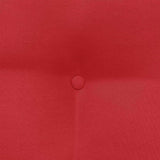 Cuscino per Schiena Rosso 45 x 24 x 50 cm Tessuto