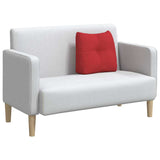 Cuscino per Schiena Rosso 45 x 24 x 50 cm Tessuto