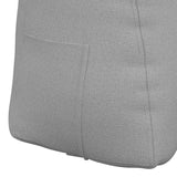 Cuscino per Schiena Grigio Nuvola 45 x 24 x 50 cm Tessuto