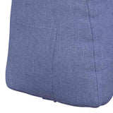 Cuscino per Schiena Blu jeans 45 x 24 x 50 cm Tessuto