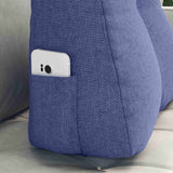 Cuscino per Schiena Blu jeans 45 x 24 x 50 cm Tessuto