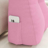Cuscino per Schiena Rosa 45 x 24 x 50 cm Tessuto