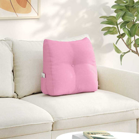 Cuscino per Schiena Rosa 45 x 24 x 50 cm Tessuto