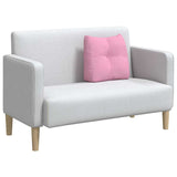 Cuscino per Schiena Rosa 45 x 24 x 50 cm Tessuto