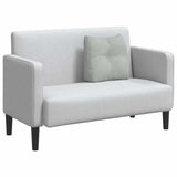 Cuscino per Schiena Grigio chiaro 45 x 24 x 50 cm Velluto