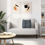 Cuscino per Schiena Grigio scuro 45 x 24 x 50 cm Velluto