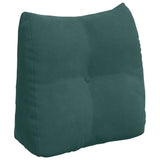 Cuscino per Schiena Verde Scuro 45 x 24 x 50 cm Velluto