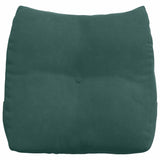 Cuscino per Schiena Verde Scuro 45 x 24 x 50 cm Velluto
