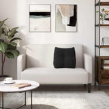 Cuscino per Schiena Nero 45 x 24 x 50 cm Velluto