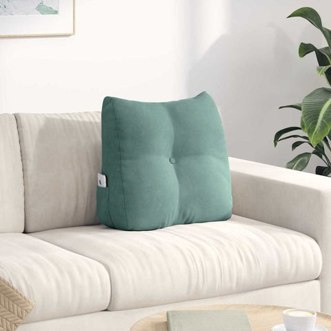 Cuscino per Schiena Verde Mare 45 x 24 x 50 cm Velluto