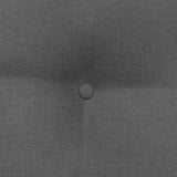 Cuscino per Schiena Grigio scuro 60 x 24 x 50 cm Tessuto