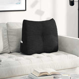 Cuscino per Schiena Nero 60 x 24 x 50 cm Tessuto