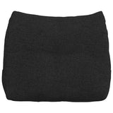 Cuscino per Schiena Nero 60 x 24 x 50 cm Tessuto