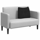 Cuscino per Schiena Nero 60 x 24 x 50 cm Tessuto