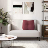Cuscino per Schiena Rosso Vino 60 x 24 x 50 cm Tessuto