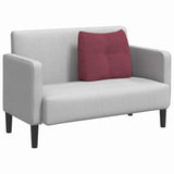 Cuscino per Schiena Rosso Vino 60 x 24 x 50 cm Tessuto