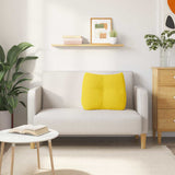 Cuscino per Schiena Giallo Chiaro 60 x 24 x 50 cm Tessuto