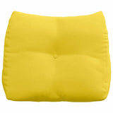 Cuscino per Schiena Giallo Chiaro 60 x 24 x 50 cm Tessuto