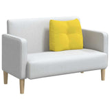 Cuscino per Schiena Giallo Chiaro 60 x 24 x 50 cm Tessuto