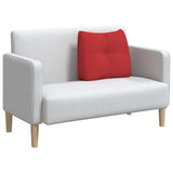 Cuscino per Schiena Rosso 60 x 24 x 50 cm Tessuto