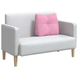 Cuscino per Schiena Rosa 60 x 24 x 50 cm Tessuto