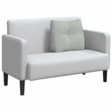 Cuscino per Schiena Grigio chiaro 60 x 24 x 50 cm Velluto