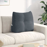 Cuscino per Schiena Grigio scuro 60 x 24 x 50 cm Velluto