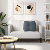 Cuscino per Schiena Grigio scuro 60 x 24 x 50 cm Velluto