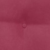 Cuscino per Schiena Rosso Vino 60 x 24 x 50 cm Velluto