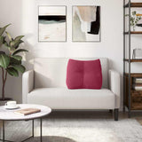 Cuscino per Schiena Rosso Vino 60 x 24 x 50 cm Velluto