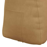 Cuscino per Schiena Marrone 60 x 24 x 50 cm Velluto