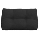 Cuscino per Schiena Nero 80 x 24 x 50 cm Tessuto