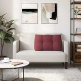 Cuscino per Schiena Rosso Vino 80 x 24 x 50 cm Tessuto