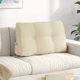 Cuscino per Schiena Crema 80 x 24 x 50 cm Tessuto