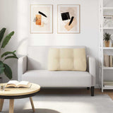 Cuscino per Schiena Crema 80 x 24 x 50 cm Tessuto