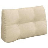 Cuscino per Schiena Crema 80 x 24 x 50 cm Tessuto