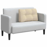 Cuscino per Schiena Crema 80 x 24 x 50 cm Tessuto