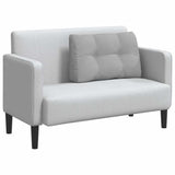 Cuscino per Schiena Grigio Nuvola 80 x 24 x 50 cm Tessuto