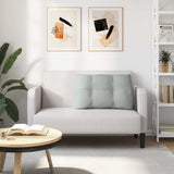 Cuscino per Schiena Grigio chiaro 80 x 24 x 50 cm Velluto