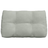 Cuscino per Schiena Grigio chiaro 80 x 24 x 50 cm Velluto