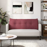 Cuscino per Schiena Rosso Vino 120 x 24 x 50 cm Tessuto