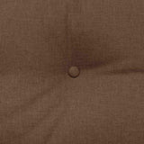 Cuscino per Schiena Marrone 120 x 24 x 50 cm Tessuto