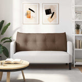 Cuscino per Schiena Marrone 120 x 24 x 50 cm Tessuto