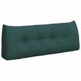 Cuscino per Schiena Verde Scuro 120 x 24 x 50 cm Tessuto