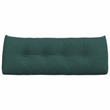 Cuscino per Schiena Verde Scuro 120 x 24 x 50 cm Tessuto